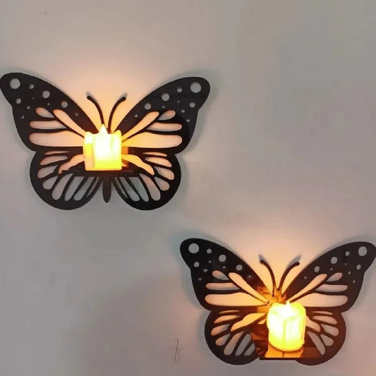 wooden Quality Butterfly Wall Shelf