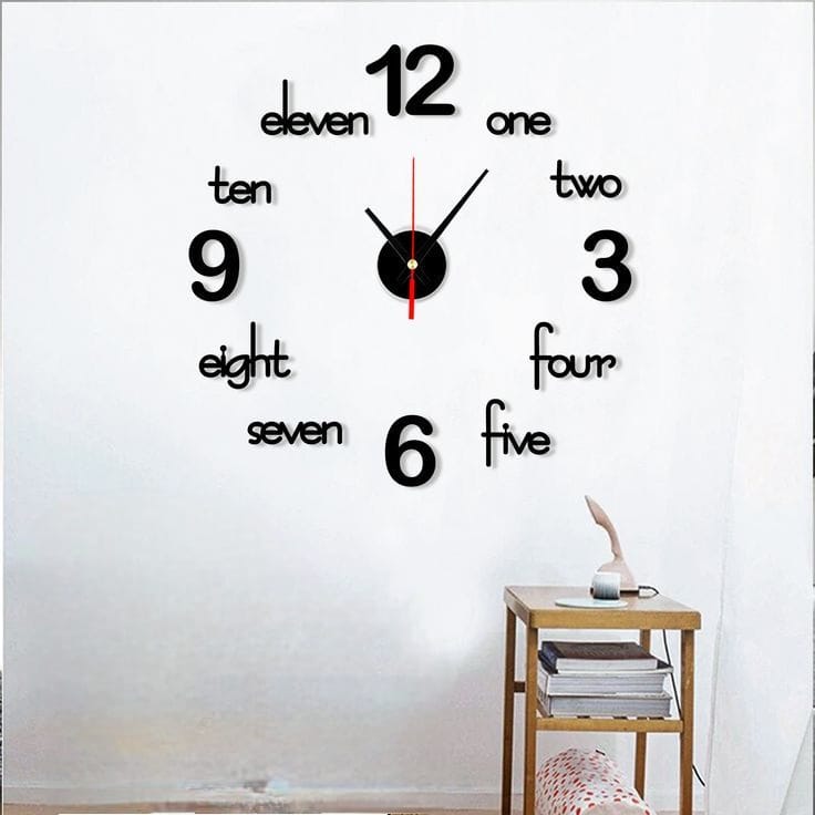 🕰 Wooden Wall Clock – Elegant & Timeless Design