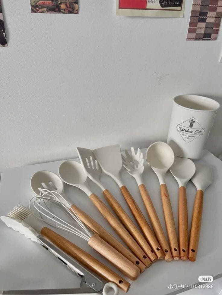 12-Piece Premium Silicone Spoon Set | Non-Stick Kitchen Tools