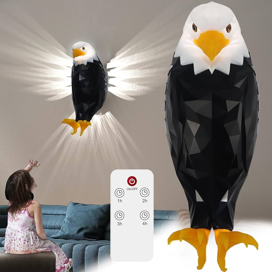 3D Eagle Wall Light
