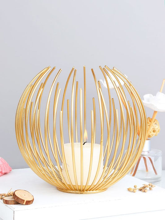 Crown Wrap Planter with Faux Plant-Pure Metal