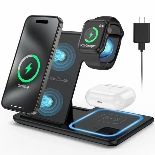 π Premium Quality 3-in-1 Wireless Charger for iPhone