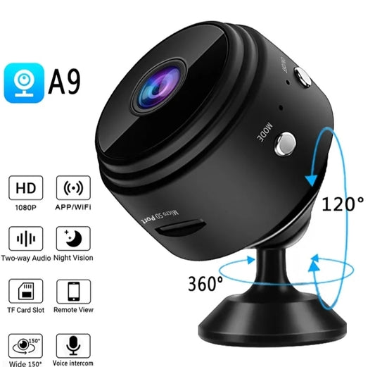 A9 Mini Wi-Fi Camera – 1080P HD Wireless Security Camera with Night Vision, Motion Detection