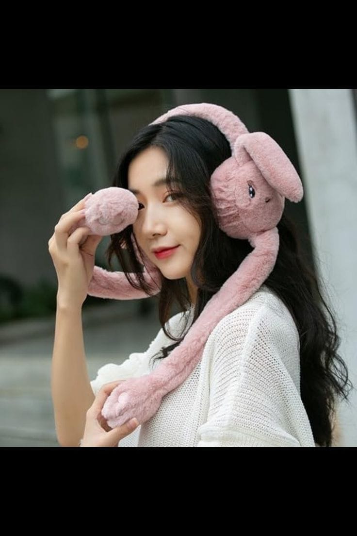 Moving High Quality Cute Bunny Ear Muff
