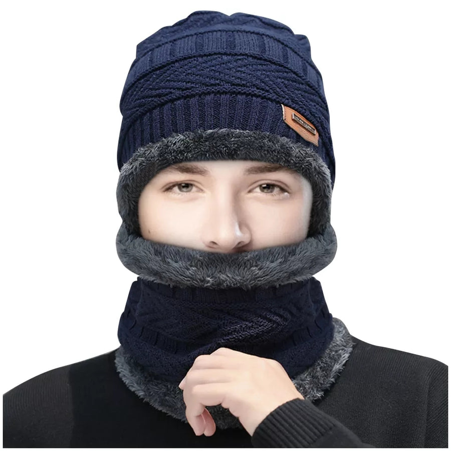 Premium wool Quality-Neck Warmer+Cap Winter Combo
