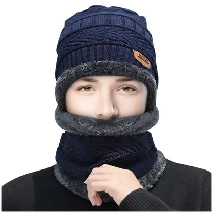 Premium wool Quality-Neck Warmer+Cap Winter Combo