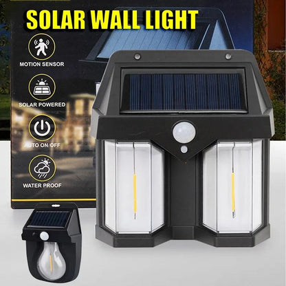 Premium Quality Double LED Bulb Solar Wall Light.
