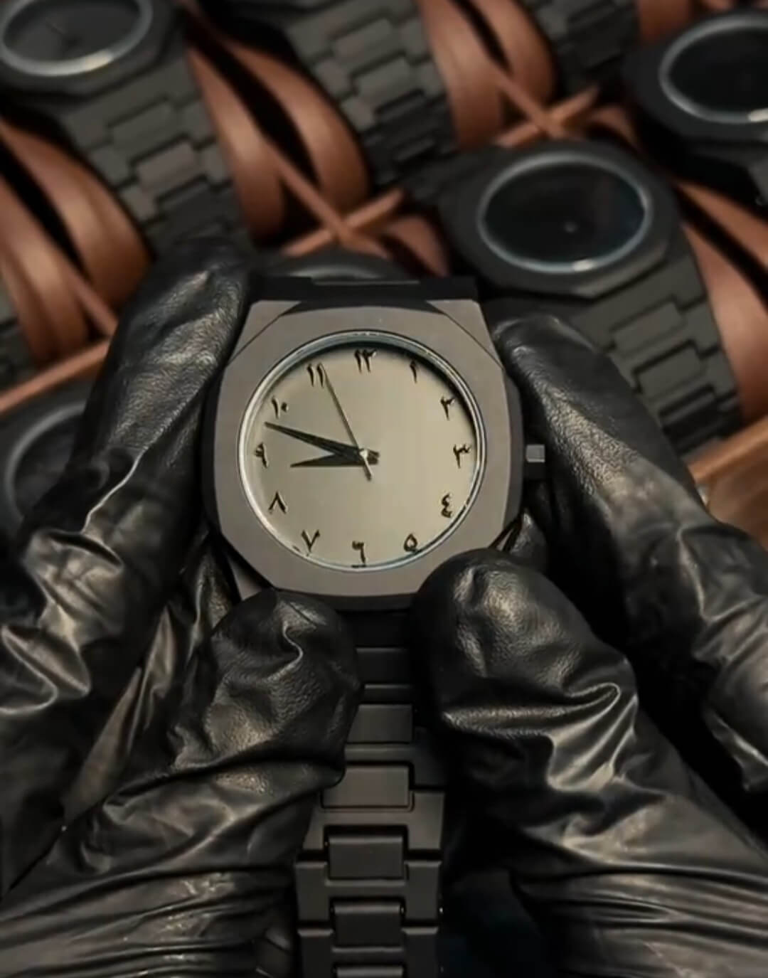 Black Arabic Aura Watch-100% Original (Stainless Steel)