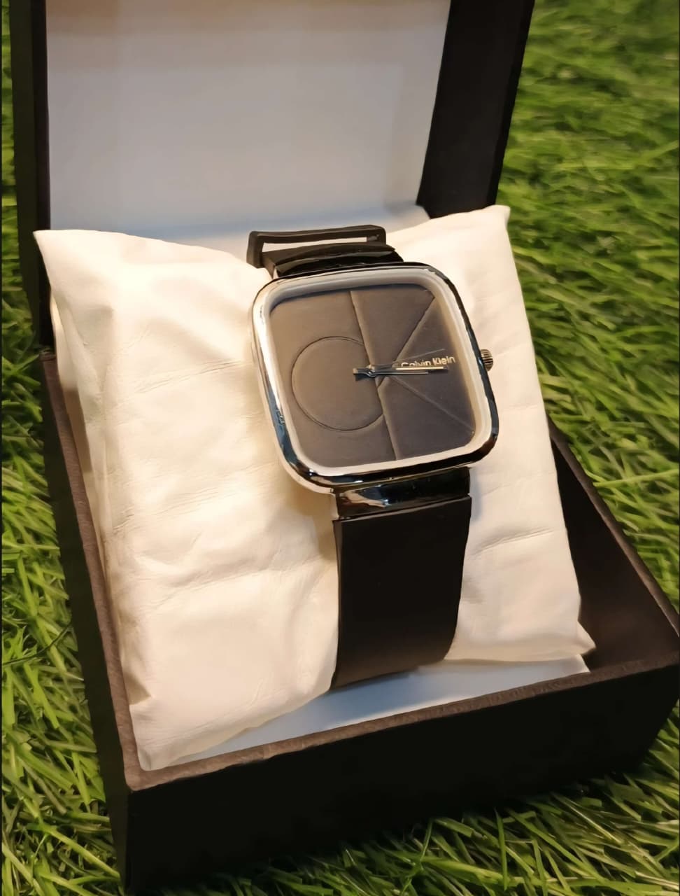 CK Watch Square Dial Premium Rubber Strap