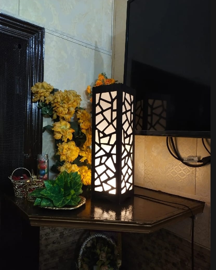 3D Wooden LED Lamp-Table & Hanging Lamp Style