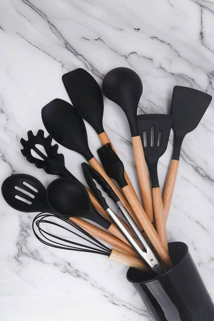 12-Piece Premium Silicone Spoon Set | Non-Stick Kitchen Tools