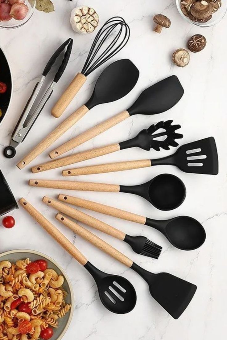 12-Piece Premium Silicone Spoon Set | Non-Stick Kitchen Tools