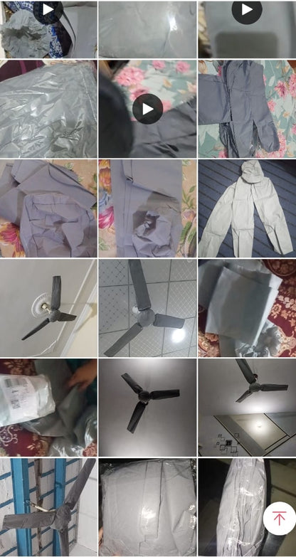 Three Blades Celling Fan Fabric Cover with Motor-Waterproof & Dustproof