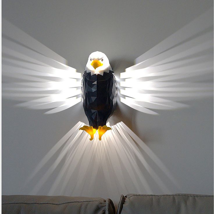 3D Eagle Wall Light