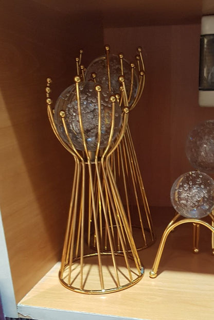 Luxury Crystal Ball- Metal Nest Tower