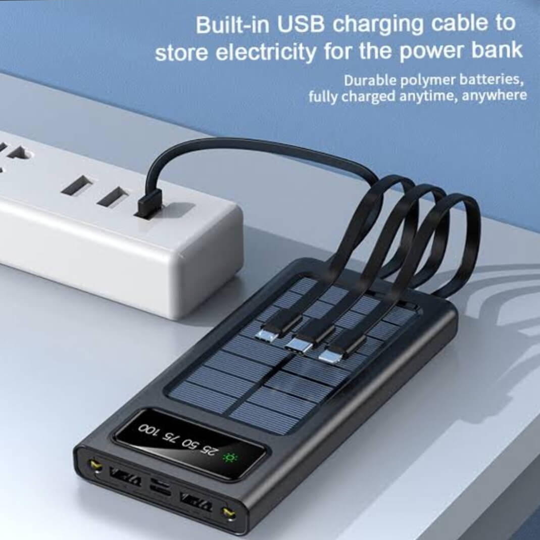 Premium Quality Solar Power Bank,20000 mAh.Fast Charging