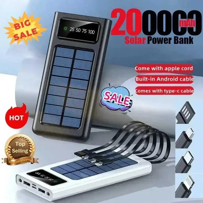 Premium Quality Solar Power Bank,20000 mAh.Fast Charging
