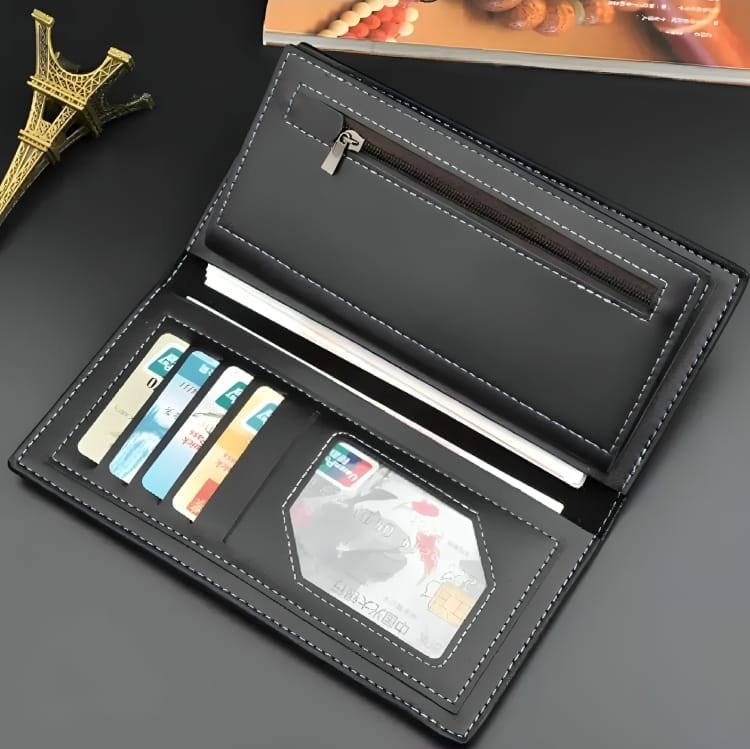 Long & Slim Wallet for Men-Purse for Men