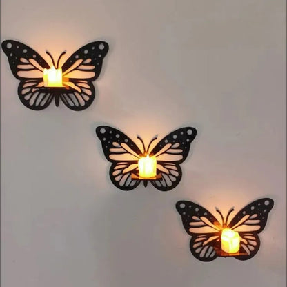 wooden Quality Butterfly Wall Shelf