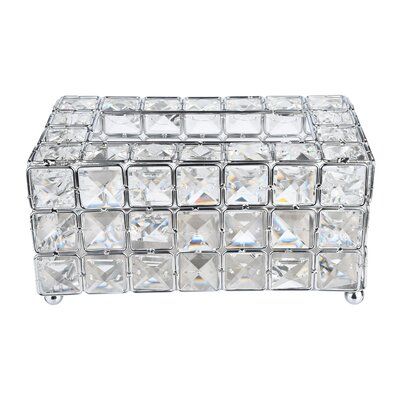 Luxury Crystal Tissue Box Holder | Elegant Decorative  Case