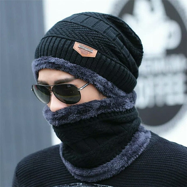 Premium wool Quality-Neck Warmer+Cap Winter Combo