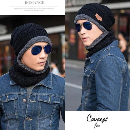 Premium wool Quality-Neck Warmer+Cap Winter Combo