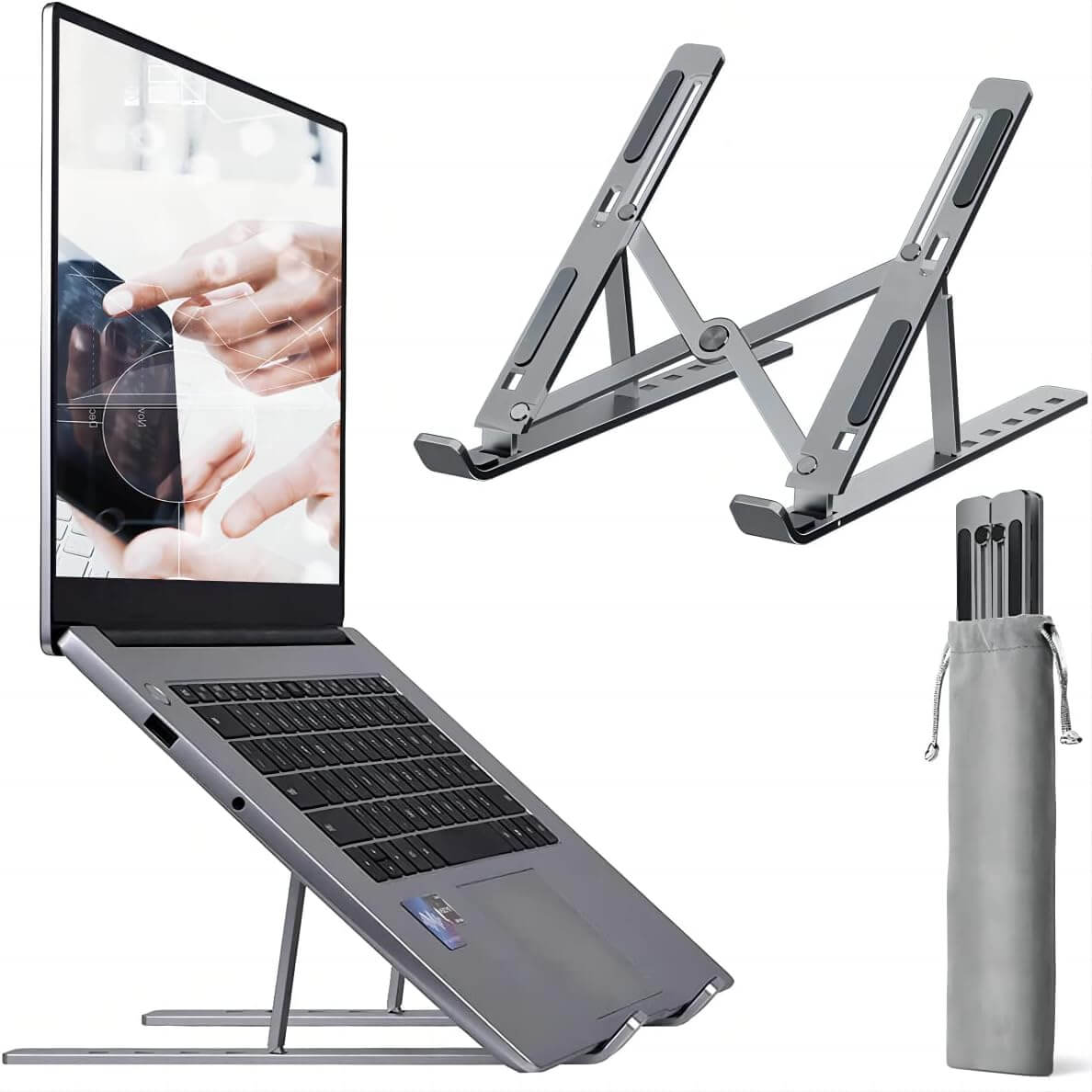 Portable Aluminium Laptop Stand – Premium Quality