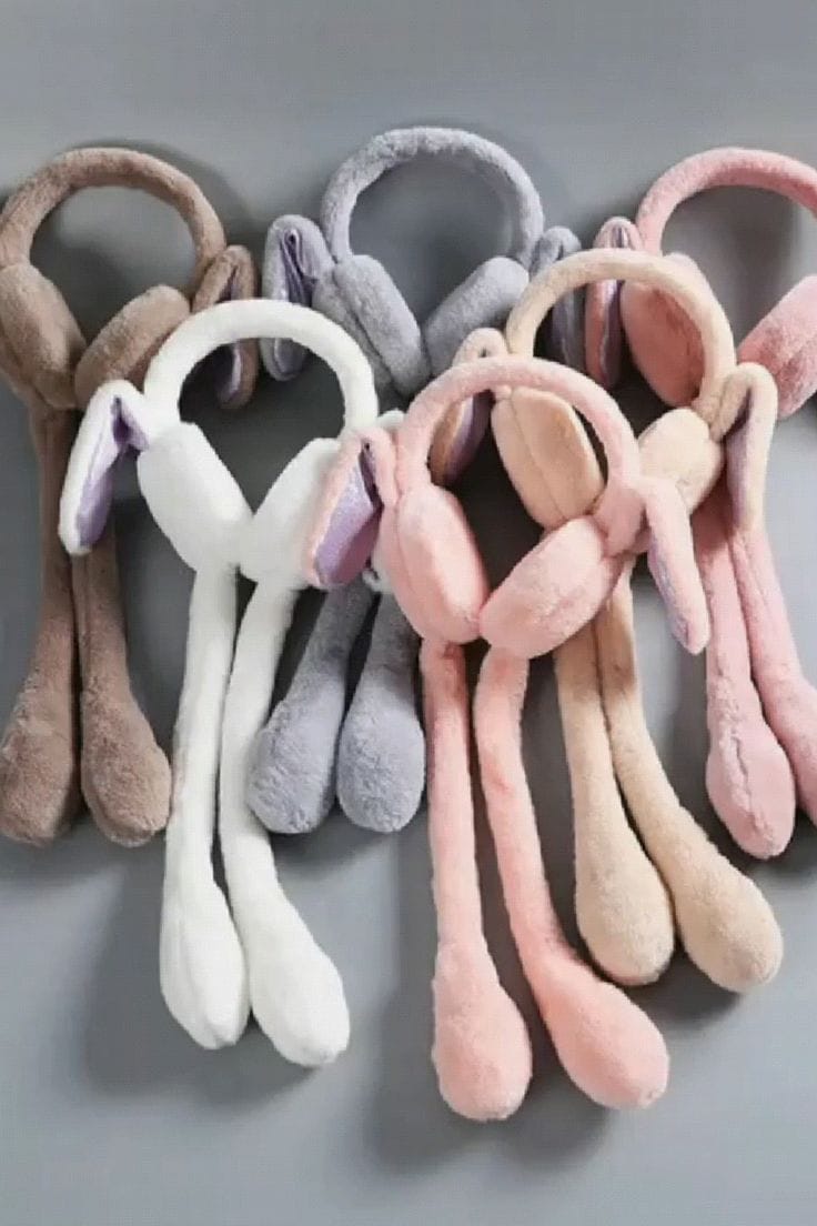 Moving High Quality Cute Bunny Ear Muff