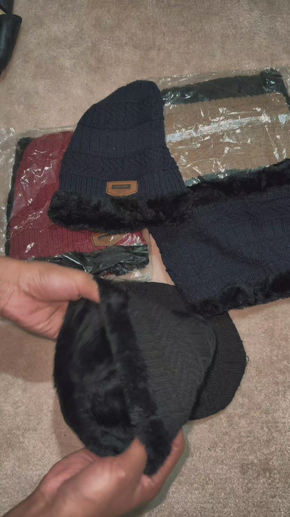 Premium wool Quality-Neck Warmer+Cap Winter Combo