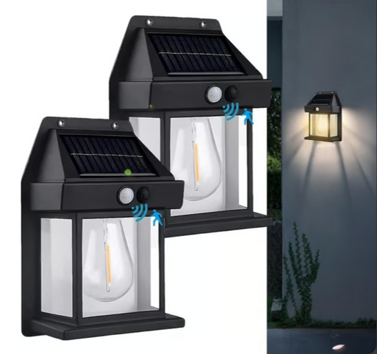Premium Quality LED Solar Wall Lamp, Solar Light Outdoor Waterproof Up And Down Luminous Lighting Garden Decoration Solar Lights Stairs Fence Sunlight Lamp