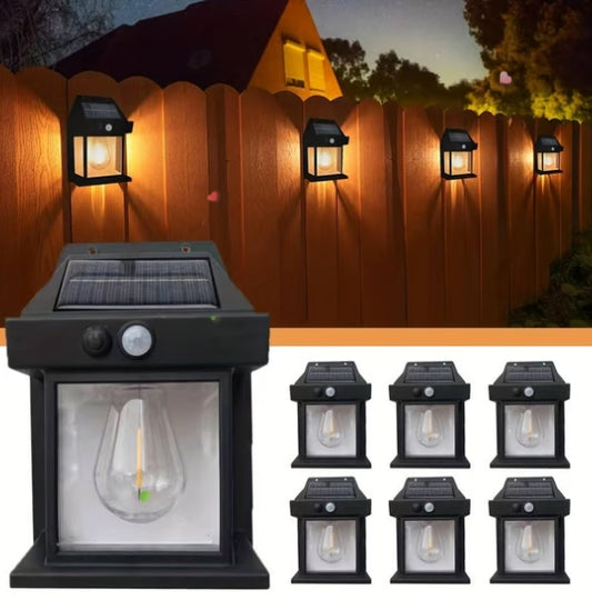 Premium Quality LED Solar Wall Lamp, Solar Light Outdoor Waterproof Up And Down Luminous Lighting Garden Decoration Solar Lights Stairs Fence Sunlight Lamp